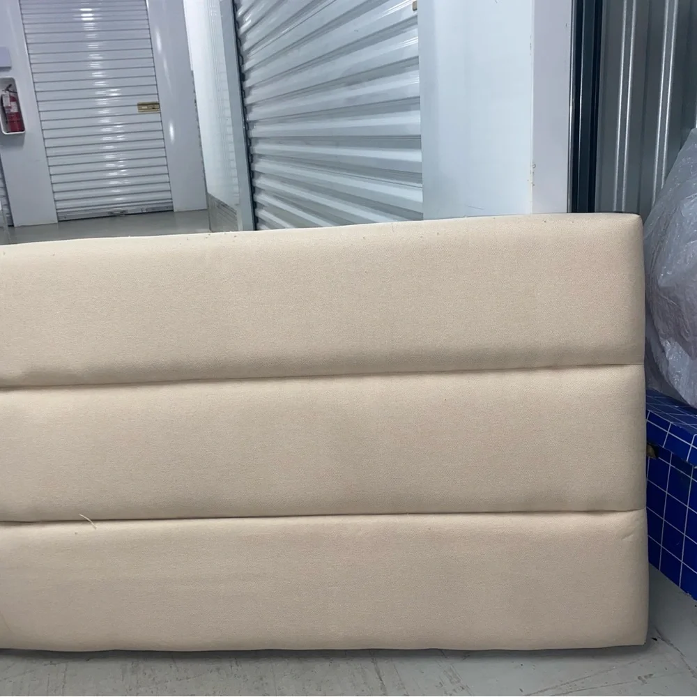 Elegant Cream Upholstered Headboard